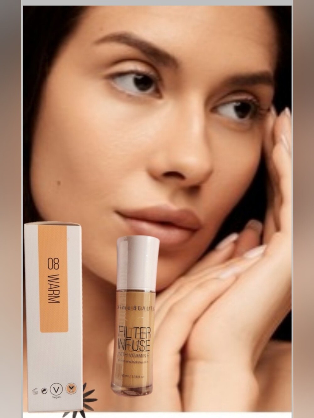Xime Beauty Filter Infuse foundation in shade 08 Warm, is designed for people wi
